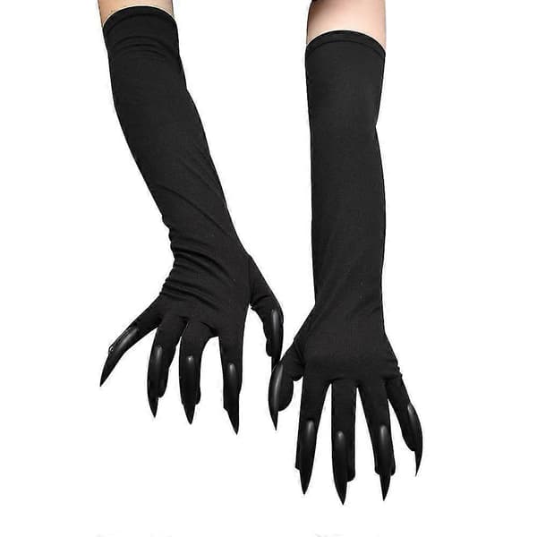 Halloween Costume Paw Gloves Long Fingernails Halloween Gloves Cat Wolf Claws Glove Devil Ghost Witch Finger Gloves