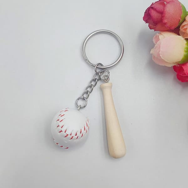 10 st Baseboll Nyckelring Litet Fladdermus- och Bollset Sport Souvenirpresent