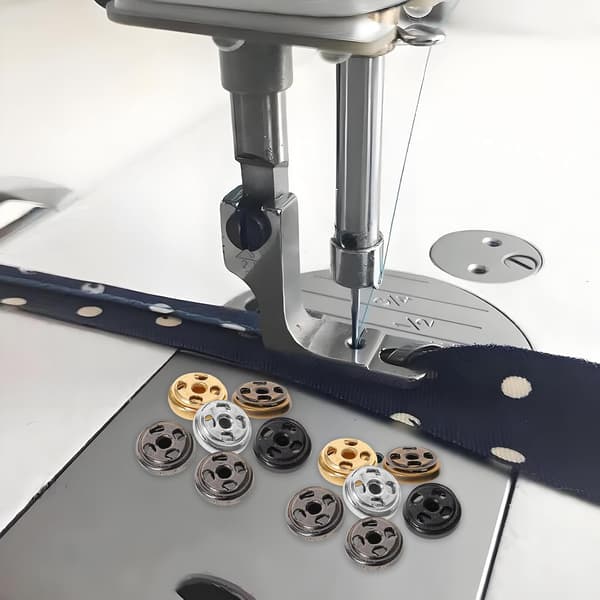 100 sæt 6 mm mini kobberknapper til tøj, sy på metaltrykknapper