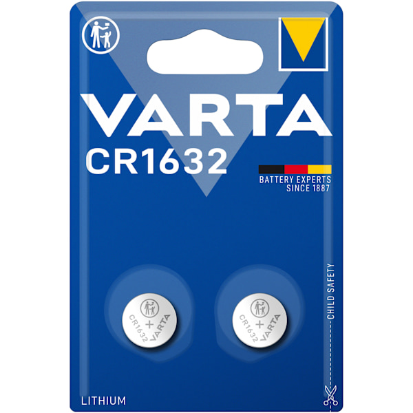 CR1632 3V Lithium Knapcellebatteri 2-pak