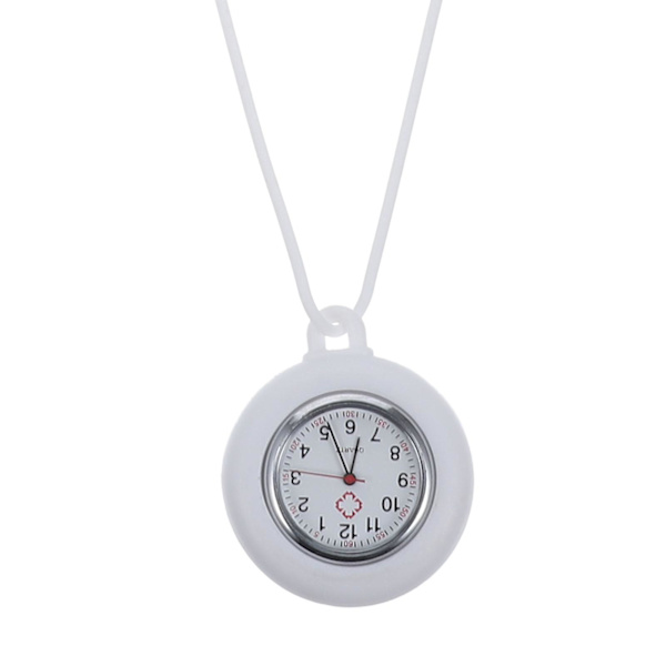 1 st. Sjuksköterska Rund Klocka Medicinsk Klocka Silikon Sjuksköterska Fickur Hängande Klocka Presentklocka (vit)Vit60*4.3cm White 60*4.3cm