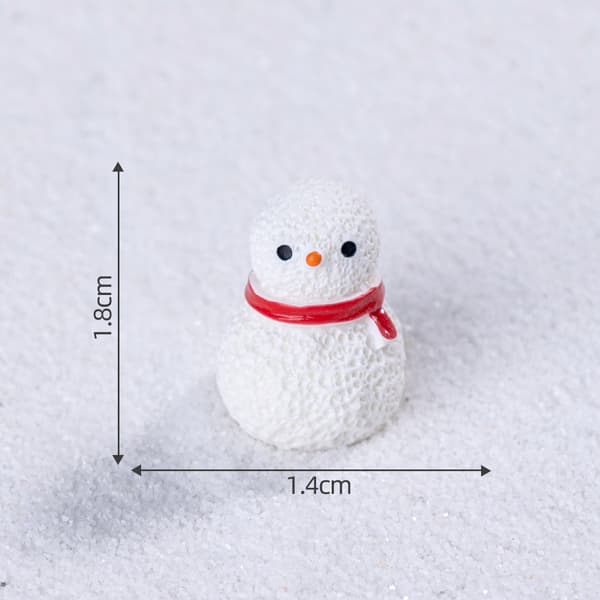 9-Piece Christmas Gnome Artificial Snow Scene, DIY Decorative Accessories Mini Figures