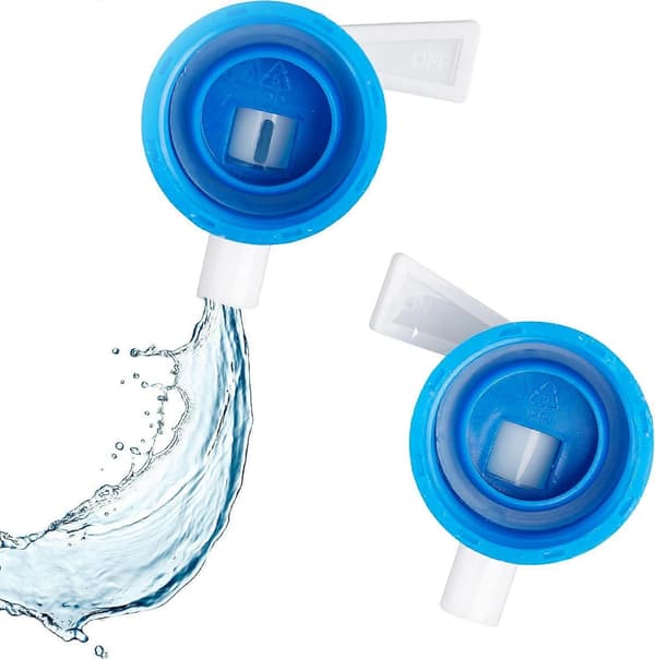 Foldable Water Container Set of 4, Oval, Handle, with Tap, 15L, Drinking Water for Camping