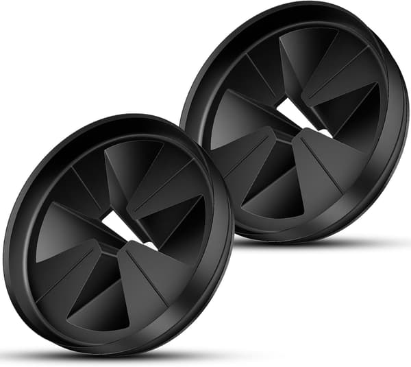 Vaskebeskyttelse 3 3/8 \" QCB-AM Erstatning for InSinkErator Evolution-serien, Sprutbeskyttelse for Matavfallskvern, Avtakbare Stille Krage Avløpsplugger, Avfall