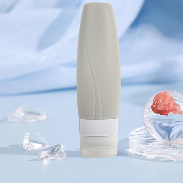 3 st 90 ml påfyllningsbara reseflaskor i silikon, läckagesäkra klämflaskor för toalettartiklar och kosmetika, bärbara förpackningsbehållare