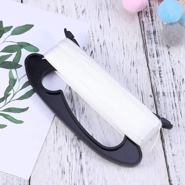 100M Flying Kite Line String with Winding Board Outdoor Sports Tool (Black)