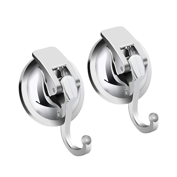 2 Strong Vacuum Suction Cup Hooks
