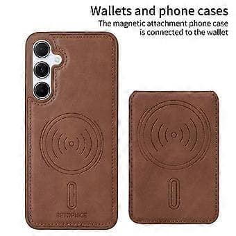 Kompatibelt med Galaxy A55 5G Mobilskal Brun Brown