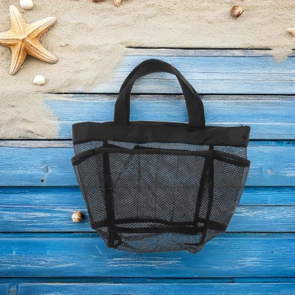 Mesh Rejse Toilettaske med Dobbelte Håndtag, Polyester
