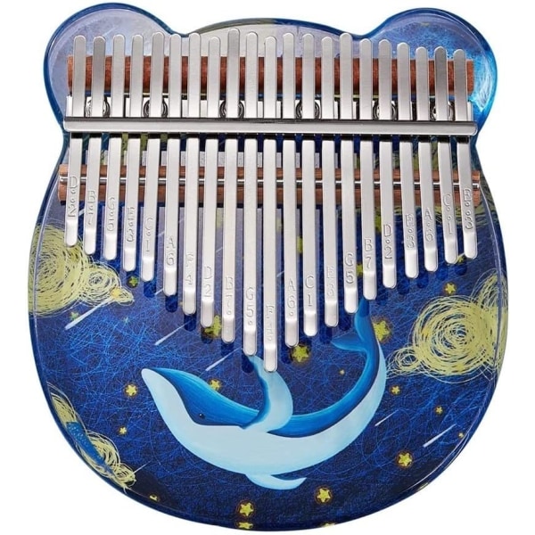 Bærbart Piano Kalimba Musical Finger Piano Nybegynner Mini Kalimba Thumb Piano med tommelmusikkinstrument for barn og voksne (farge: 21