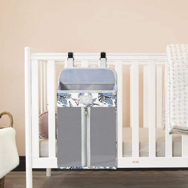 Diaper Bag - 2 Pieces - Changing Table Basket - Diaper Basket - Hanging Diaper Caddy for Babies