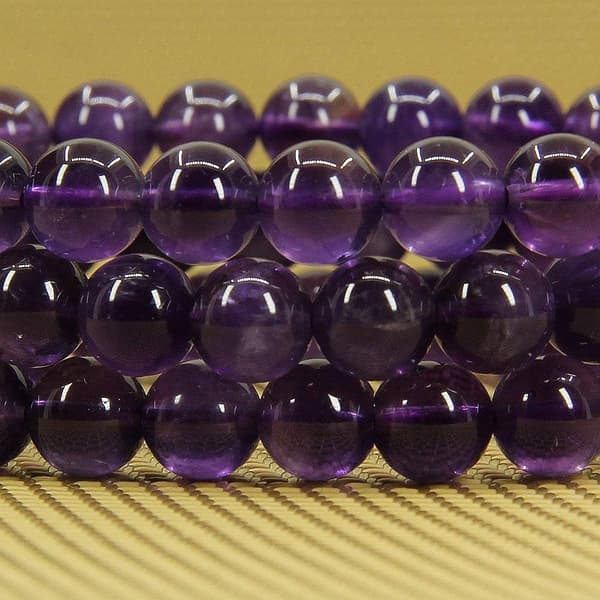 Håndlaget Edelsten Halvedelsten 6mm Runde Perler Stretch Armbånd 7 \" Unisex AA Kvalitet Ametyst