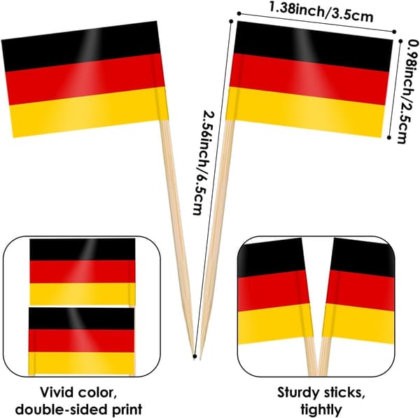100 Pcs Toothpick Flags Cake Toppers, 48 Countries Cocktail Picks Flags for Sandwich Cupcake Decorations Bar Party