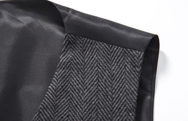 Herr Slim Fit Dobbelspent Vest Mørkegrå Dark Gray 2XL Dark Gray 2XL