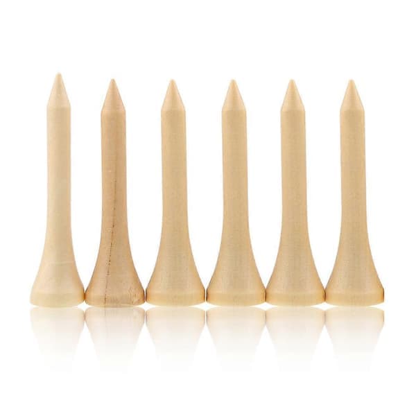 Miljøvennlige golfpegger i tre 100 stk 1-pakning (4,2 cm)