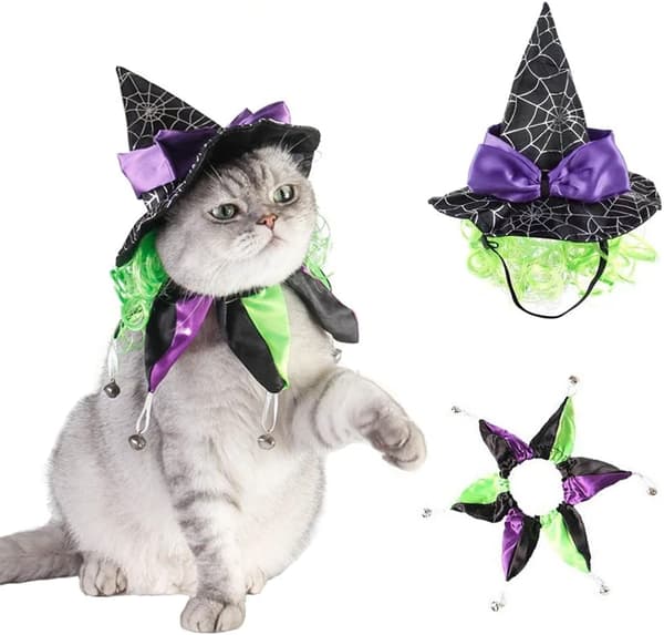 Katt Spindelvävsmantel Morsom Transformasjonsdrakt Justerbar Kappe Rollespill Hodeplagg Kattunge Morsom Hodeplagg