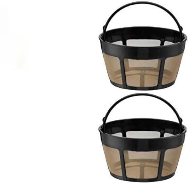 2-pack återanvändbart kaffefilter för 8-12 koppar för Hamilton Beach kaffebryggare - BPA-fritt permanent ersättningsfilter passar de flesta 2 st 2 PCS 2 PCS