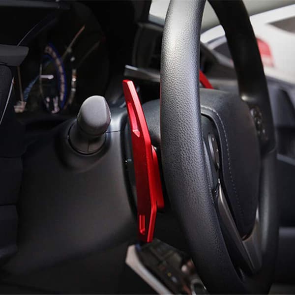 Aluminium Alloy Steering Wheel Paddle Shifter for 2012-2016, 2014-2018 (Red)