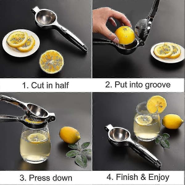 Citronpress, skinnende blomstret citronpress Manuel juicer Citronpresser