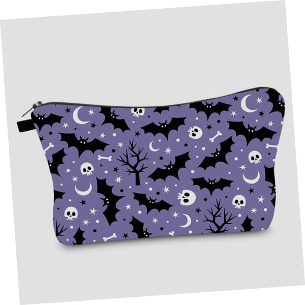 Travel Makeup Bag with Halloween Theme, Toiletry Bag with Ample Storage