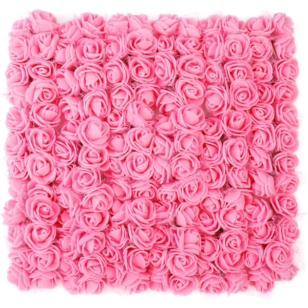 Kunstige Roseblomster, 144 Stykker Mini Falske Roser, Små Falske Roseblomster for Bryllup Brudes Hårklipp Hodebånd Tilbehør Lagging B