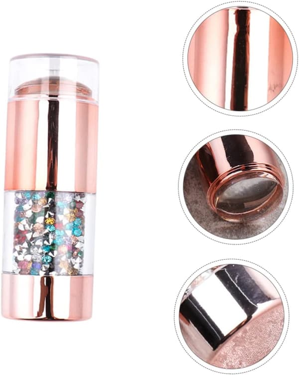 Elegant Diamond Medal Nail Art Stamper Silikoneoverførselspenne og Stempelplader
