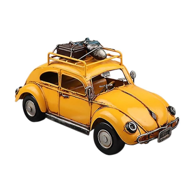 Beetle Touring Bilmodel Retro Tin Håndværk Vindue Skab Samleobjekt Ornament Perfekt Fødselsdagsoverraskelse