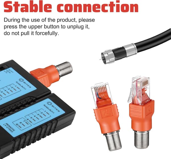 Koaksiaali-Ethernet-sovitin 2 kpl F-tyyppi
