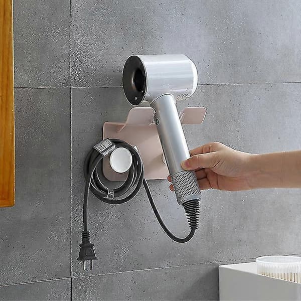 Bathroom Hair Dryer Robust Self-Adhesive Mount Without Drilling