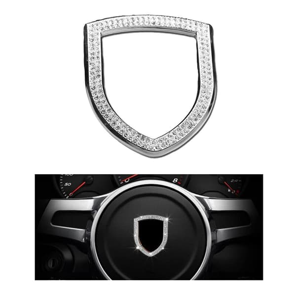 For- 911 Interiør Ratt Logo Dekorative Dekaler (Sølv)