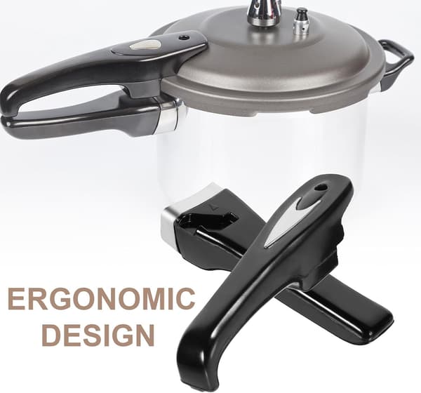 Pressure Cooker Handle Replacement 1 Pair Ergonomic Bakelite Handles with Reliable Grip