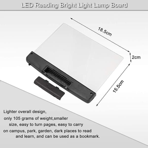 Bærbar LED-boklampe - Seng, bil, nattleselampe [Ho]