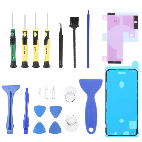 21 i 1 selvklebende + reparasjonsverktøysett for iPhone 11 Pro Max