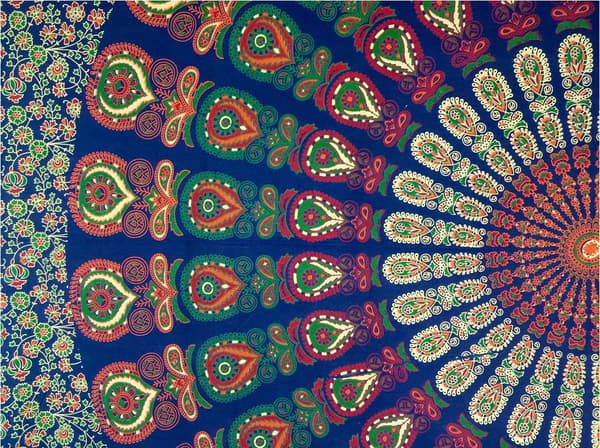Present Gobelängtepper Hippie Mandala Bohemian Psykedelisk