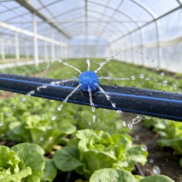 100pcs Drip Irrigation Emitters, Adjustable Irrigation Drippers, 1/4 Inch Emitters Micro Drip for Irrigation System