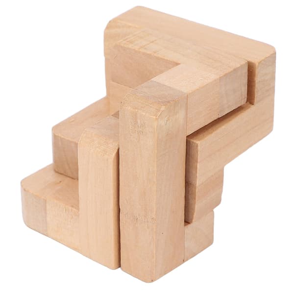 Intelligent Wooden Brain Puzzle Teaser Interlocking Puzzle Game Educational Puzzle Lock Toy