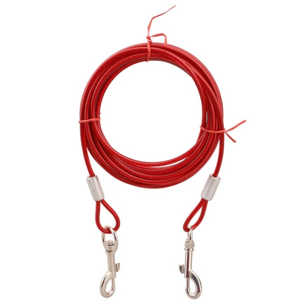10M Dog Tie Out-kabel for hunder, flott for camping eller hagen, egnet for sele, bånd og kjede