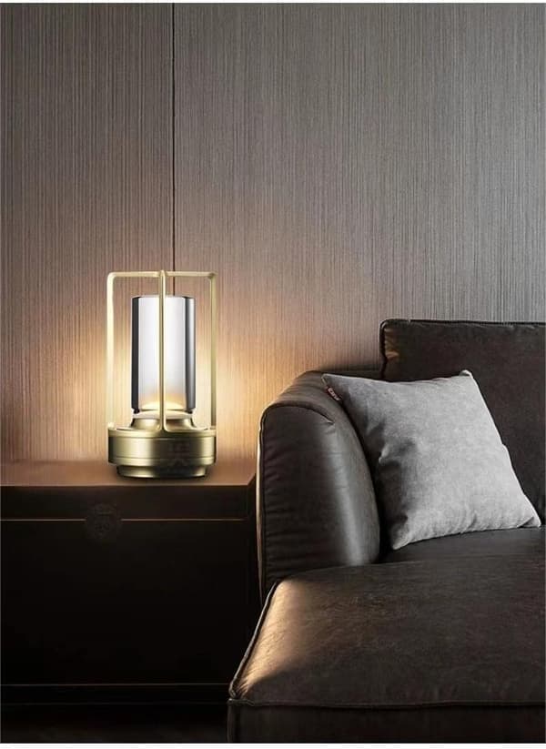Creative Cross-Border Table Lamp, Luxury Charging Mood Light, Decorative Bedside Lamp, Portable Camping Lamp (Ho)