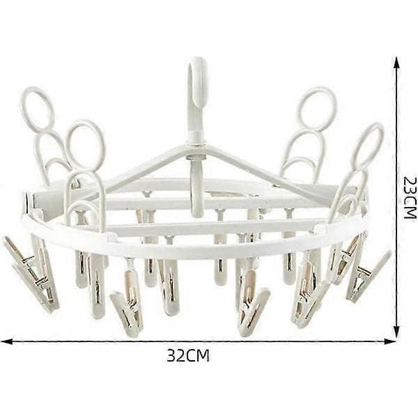 Sock Dryer with Clips, Sock Hanger, Multifunction Hanger, Octopus Clothes Hanger for Socks, Underwear and Clothes 2 pcs with 24 Clips
