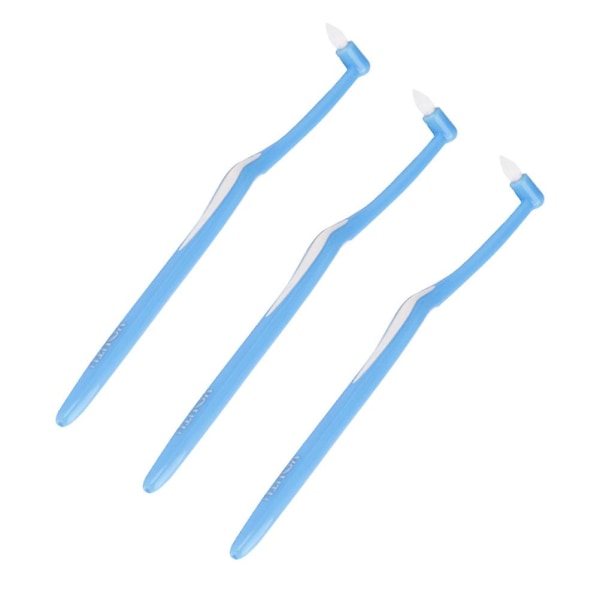 3st multifunktions interdentalborste Praktisk ortodontisk tandborste Special hår interdentalborste Blue 15.7X1cm