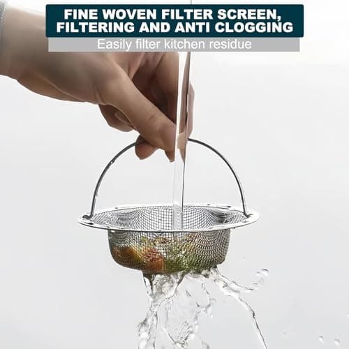 Köksho Strainer, 2 stk. 11 cm afløbssi, rustfrit stål vaskesi, vaskesi, afløbssi