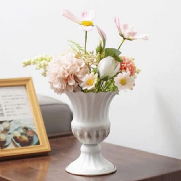 Retro Iron Flower Pot Extra Large Decorative Vase Metal Arrangement Container