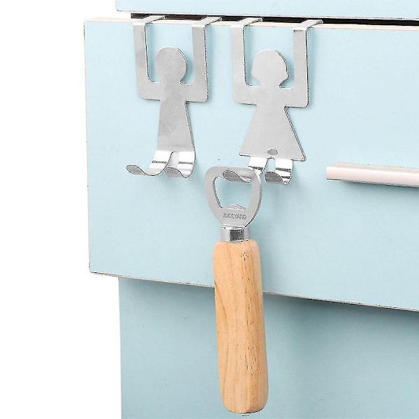Durable Door Hook Multifunction Kitchen Utensils Hats Hook Lovers Shape Keys Sztlv