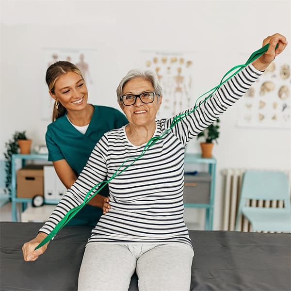 Stretchband för yoga, fysioterapi och hemmaträning, 10 öglor, icke-elastiska stretchband