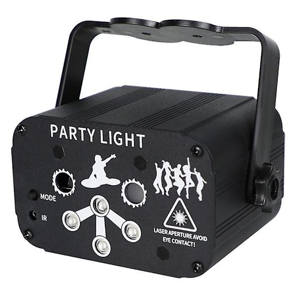 Hål LED Disco Ljus 128 Mönster Projektor