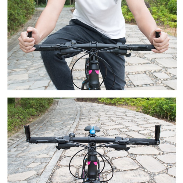 Mountainbike-styre cykel skruvstäd grepp aluminiumlegering skruvstycke horn croco styre set