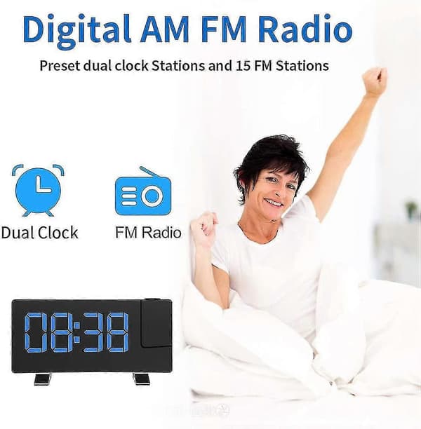 Radio väckarklocka med projektion, projektionsväckarklocka