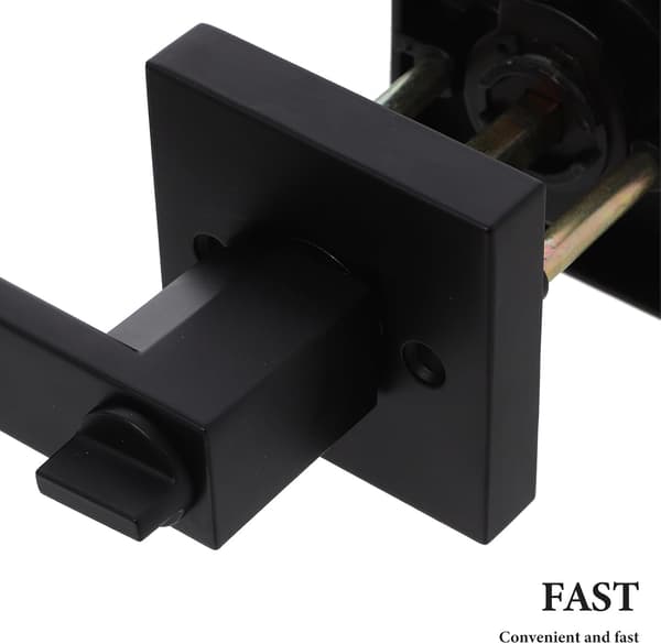 Aluminium Door Handle with Lock for Bedroom or Room Doors Heavy Duty Lever Lock Design