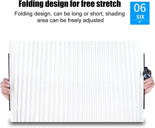 Retractable Automatic Car Windshield Sunshade Curtain for UV, Privacy, and Interior Protection, Front/Rear Windows