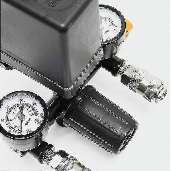 Trykkregulator med trykkvakt for kompressor, trykkvakt med 2 displayer